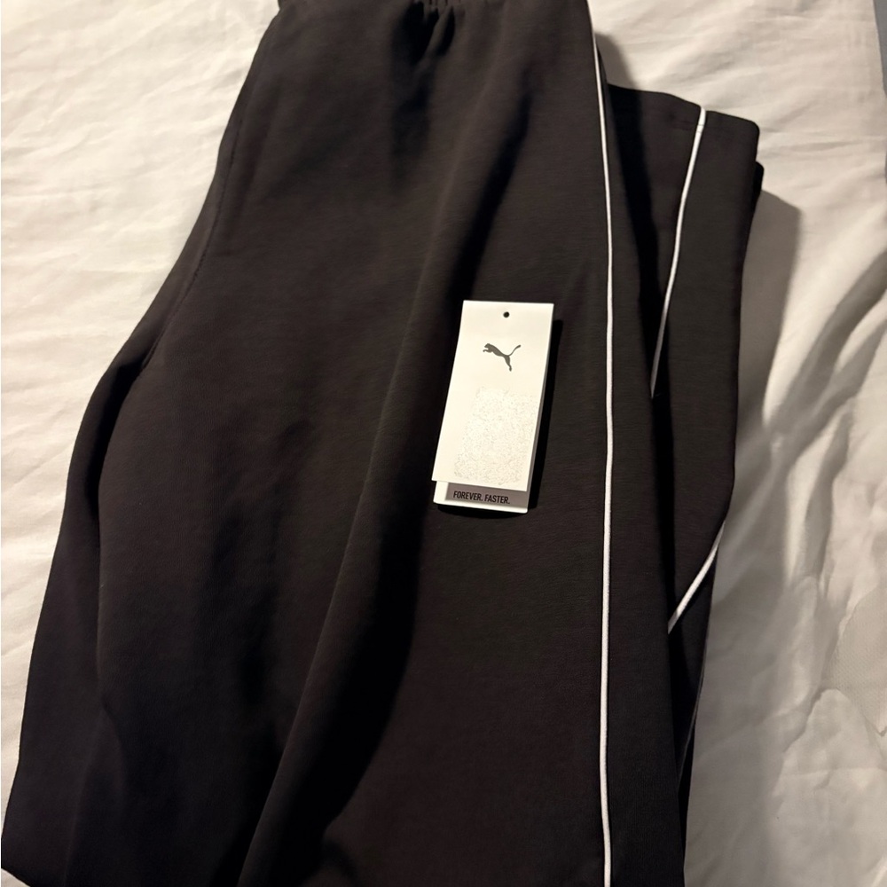 Puma Black Straight Leg Pants - Picture 4 of 5